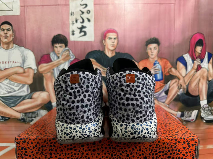 Nike Air Zoom Basketball Shoes in Black and White Spot Print