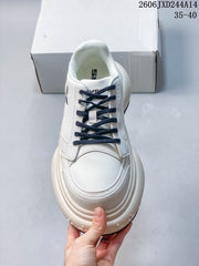 SMFK White Retro Casual Sneakers for Women 06JXD244A14_003