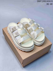 UGG GoldenGlow Slide Sandals in White