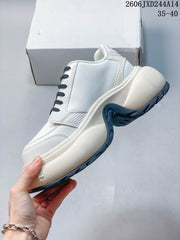 SMFK White Retro Casual Sneakers for Women 06JXD244A14_003