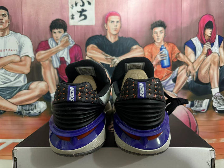 Nike Basketball Shoes in White, Gray, Orange and Purple