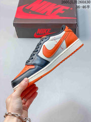 Jordan Air Jordan 1 Low Sneakers, Orange, White & Charcoal, CZ0790-005