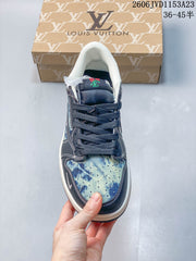 Jordan Fragment x Travis Scott Air Jordan 1 Low Blue Sneakers