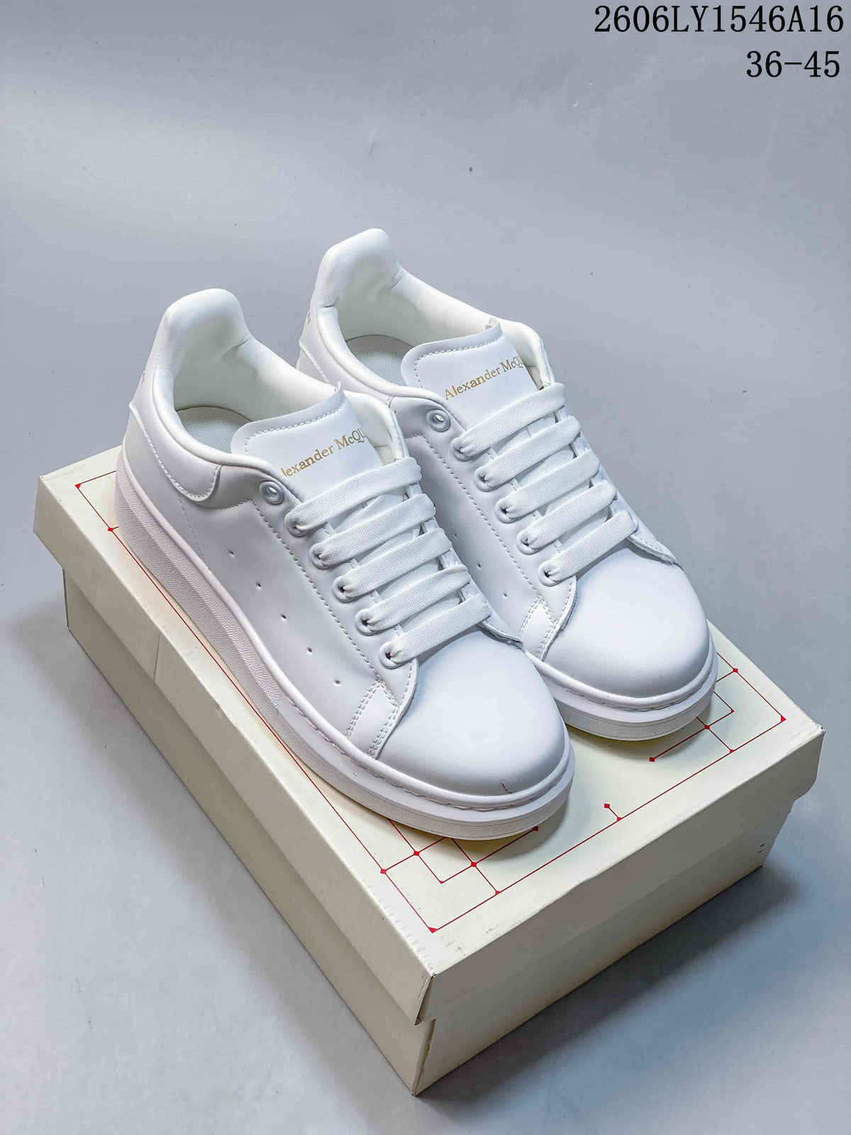 Alexander McQueen White Oversized Sole Low-Top Sneakers