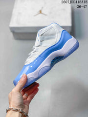 Jordan Air Jordan 11 Retro High-Top Sneakers Blue and White