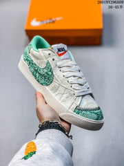 Nike Blazer Low '77 Jumbo Sneakers White Green