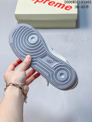 Nike Air Force 1 '07 Low Grey and White Sneakers