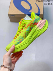 ASICS Megablast Running Shoes – Neon Yellow and Pink