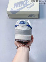 Nike Dunk Low DIY Custom White and Blue Sneakers