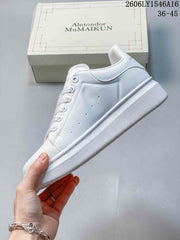 Alexander McQueen White Oversized Sole Low-Top Sneakers