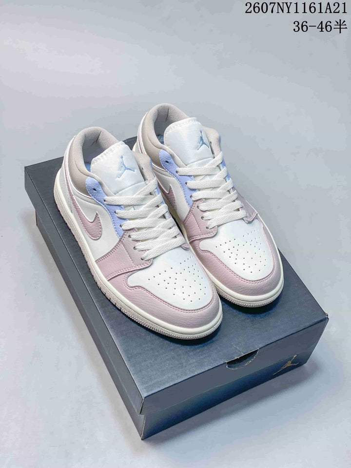 Jordan Air Jordan 1 Low Pink White Sneakers 2607NY1161A21