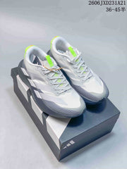 Adidas Adizero Evo SL Running Shoes, White and Grey