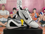 Nike Kobe Basketball Shoes, White and Black
