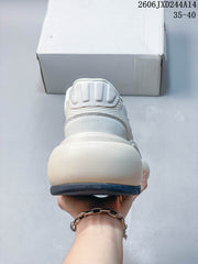 SMFK White Retro Casual Sneakers for Women 06JXD244A14_003