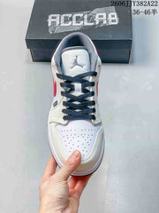 Jordan Air Jordan 1 Low White Red Grey Sneakers