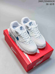 Nike Air Max 90 White and Blue Retro Sneakers