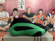 Black and Green Basketball Sneakers