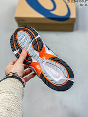 ASICS GEL-1090 White Navy Orange Sneakers