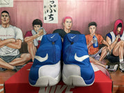 Nike Air Flightposite Blue and White Basketball Shoes