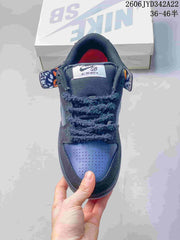 Nike SB Dunk Low Skateboarding Shoes in Navy and Blue