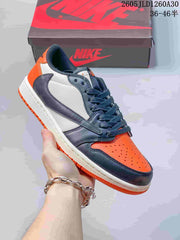 Jordan Air Jordan 1 Low Sneakers, Orange, White & Charcoal, CZ0790-005