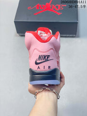 Awake NY x Air Jordan 5 Arctic Pink Mid Sneakers