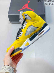 Jordan Air Jordan 5 Retro Tokyo Yellow High-Top Sneakers IO3372-700