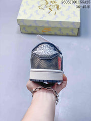 Jordan Air Jordan 1 Low OG SP White and Metallic Gray Sneakers