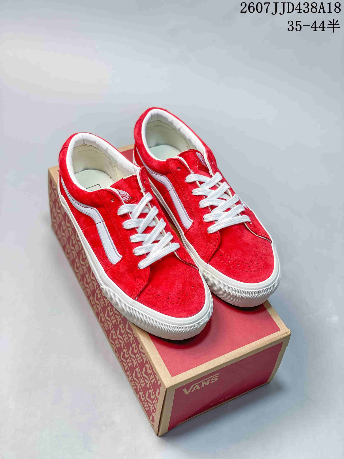 Vans SK8-Low Sneakers Red White 2607JJD438A18