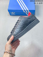 adidas Originals Superstar 2 Black Textured Sneakers