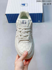 MLB Chunky Classic Embroidered Monogram Sneakers, Ivory