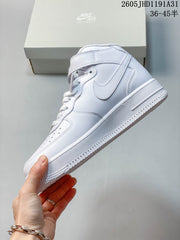 Nike Air Force 1 High-Top Sneakers, White