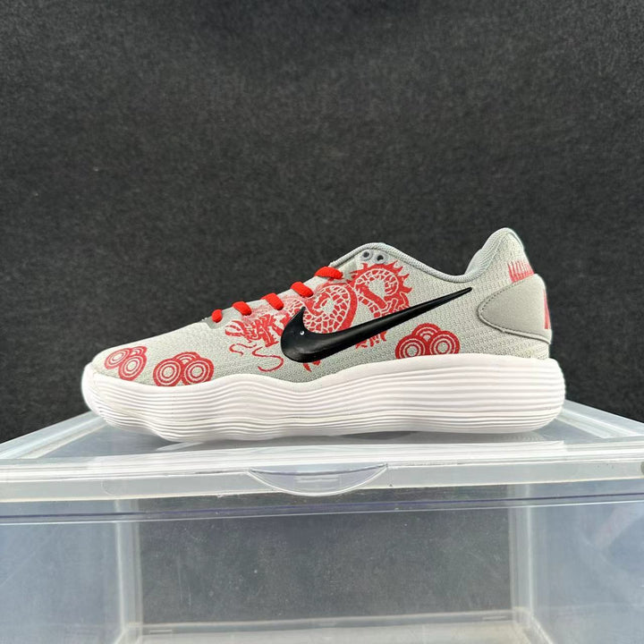 Nike Dragon Year Sneakers in Light Gray and Red