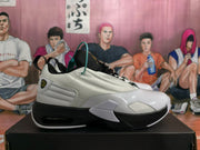 Jordan White and Black Basketball Sneakers