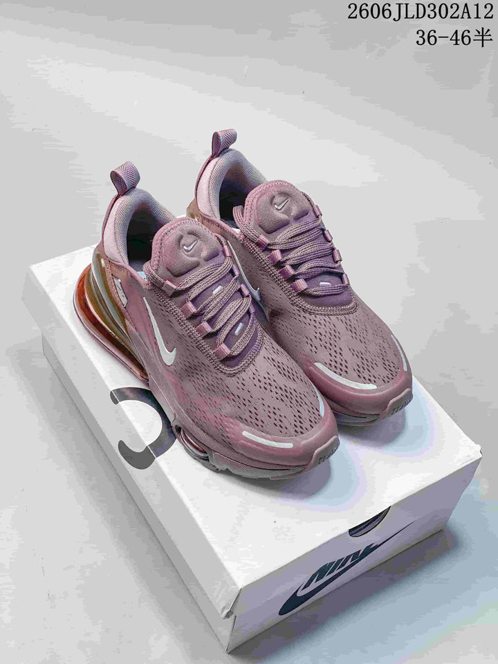 Nike Air Max 270 Flyknit Sneakers in Mauve