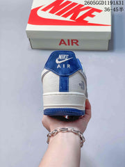 Nike Air Force 1 '07 Low Grey and Blue Sneakers