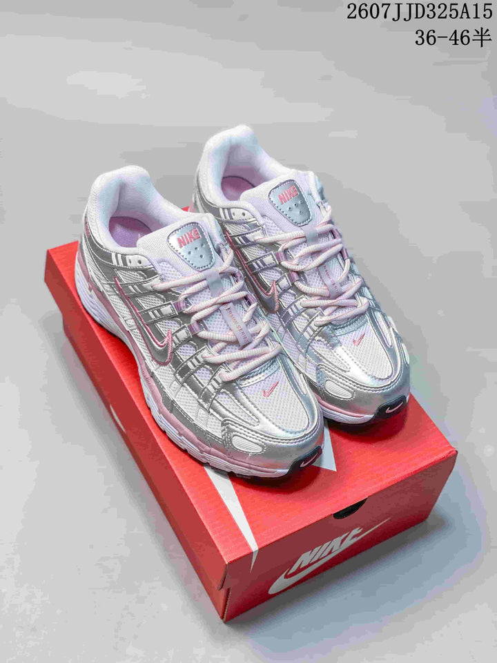Nike P-6000 Running Sneakers Silver Pink 2607JJD325A15