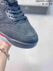 Nike Air Jordan 5 Retro High-Top Sneakers Black Red