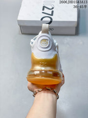 Nike Air Max 270 White and Gold Sneakers