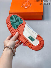 Jordan Air Jordan 3 Retro White Orange Green Sneakers