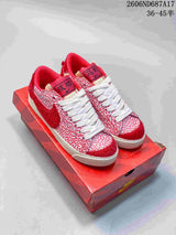 Nike Court Royale AC Red Patterned Low-Top Sneakers