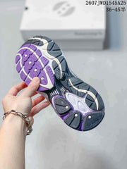 Saucony Pro Grid Omni 9 White Purple Running Sneakers