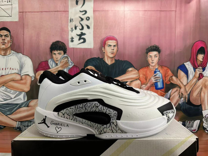 Jordan Luka 1 White Cement Basketball Shoes