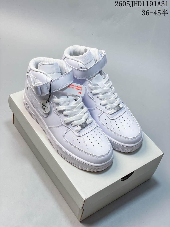 Nike Air Force 1 High-Top Sneakers, White
