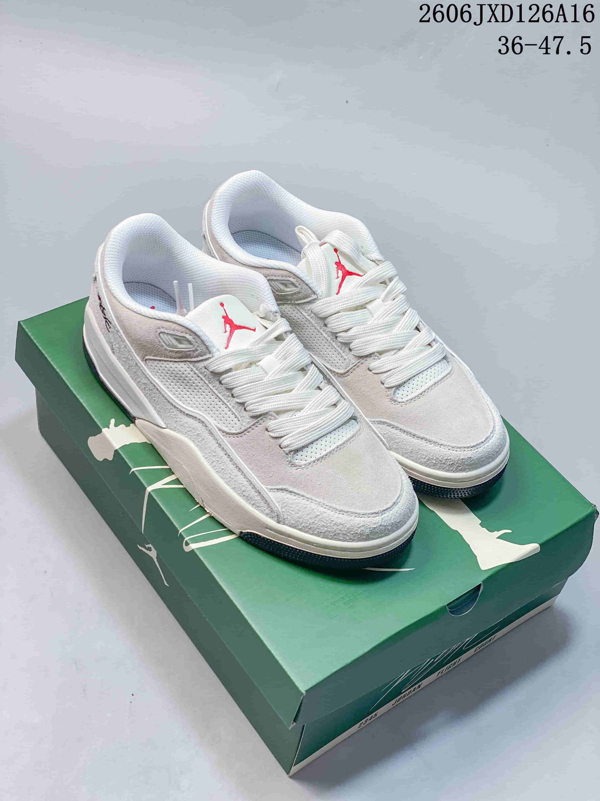 Jordan Flight Court Low-Top Basketball Shoes – White