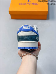 Nike SB Dunk Low White Blue Sneakers