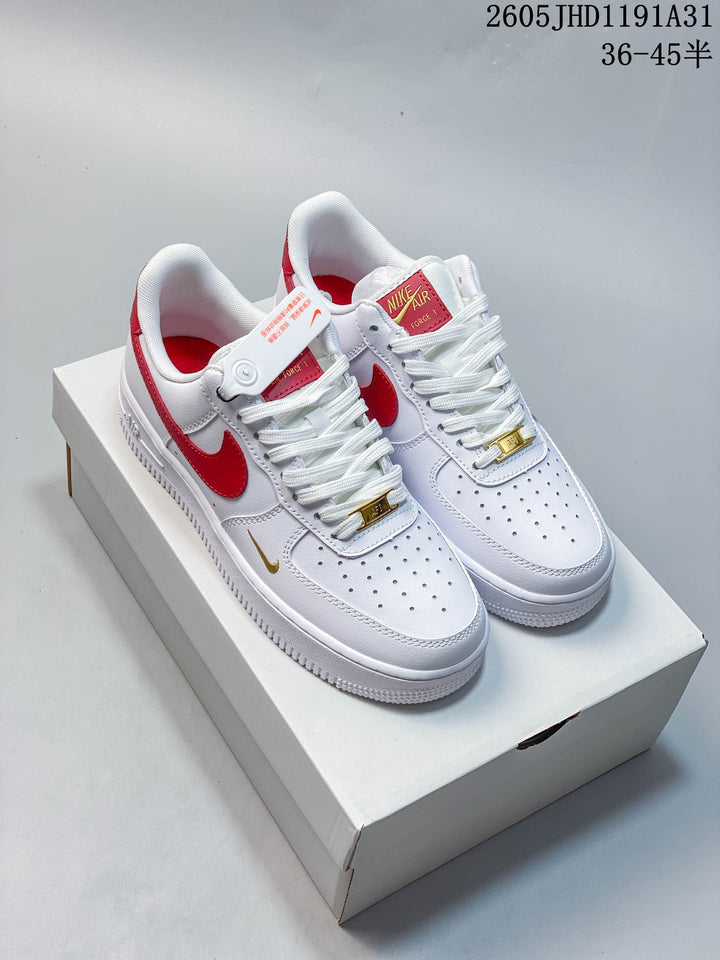 Nike Air Force 1 Low White Red Sneakers