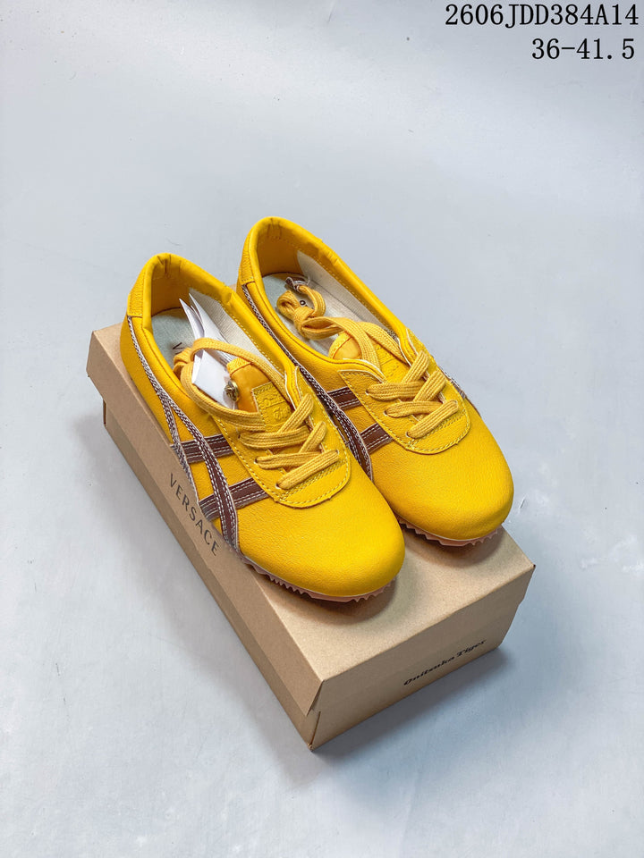 Versace x Onitsuka Tiger Tai-Chi Sakura Low-Top Sneakers, Yellow