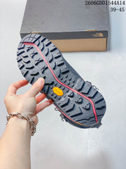 The North Face Verto Alpine Mid Hiking Boots, Red and Gray