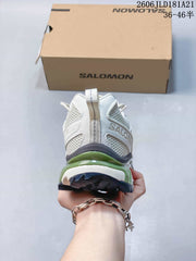 Salomon XT-6 Expanse Sneakers in White and Green